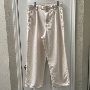 OZMA Field Pant, Tencel Bull Denim, Putty - Cream Pants - medium